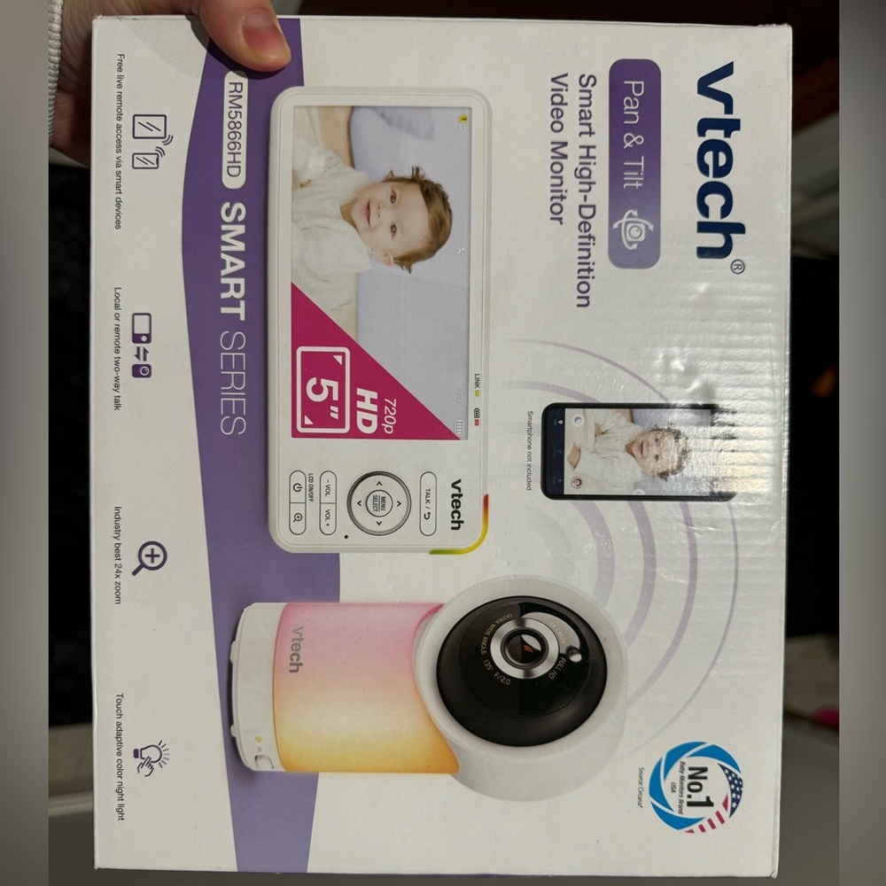 1080p Smart WiFi Remote Access 360 Degree Pan & Tilt Video Baby Monitor